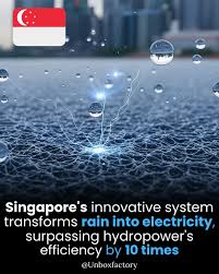 Singapore Innovate Rain Into Electricity: Groundbreaking Boost in Efficiency